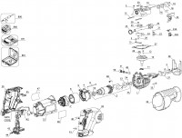 Dewalt DCS380KN-XJ Type 2 Reciprocating Saw Spare Parts