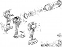 Dewalt DCF888N Tool Connect Impact Driver Spare Parts Type 1