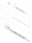 Makita EN410MP Double Side Hedge Trimmer Couple Shaft Attachment Spare Parts