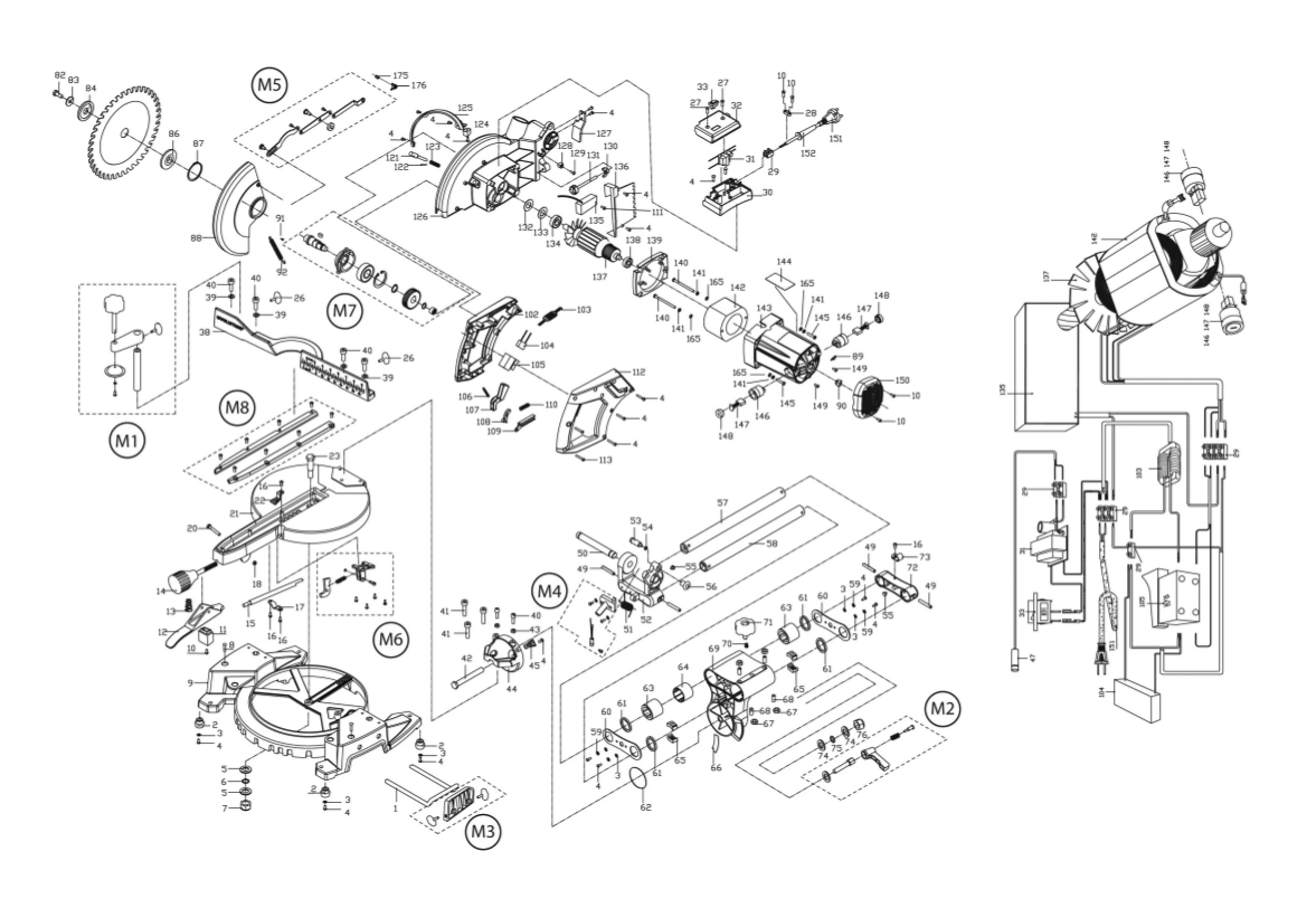 Multipurpose Sliding Mitre Saw 