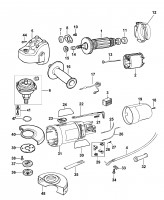 Black & Decker G915-XJ Small Angle Grinder Spare Parts Type 3