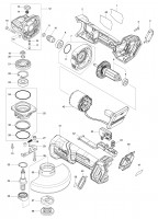 Makita GA013GD101 40 Volt XGT Cordless Brushless 125mm Angle Grinder Spare Parts