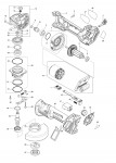 Makita GA022G 40v Max LXT Angle Grinder Spare Parts