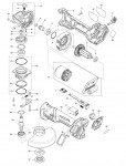 Makita GA023G 40v XGT Angle Grinder Spare Parts