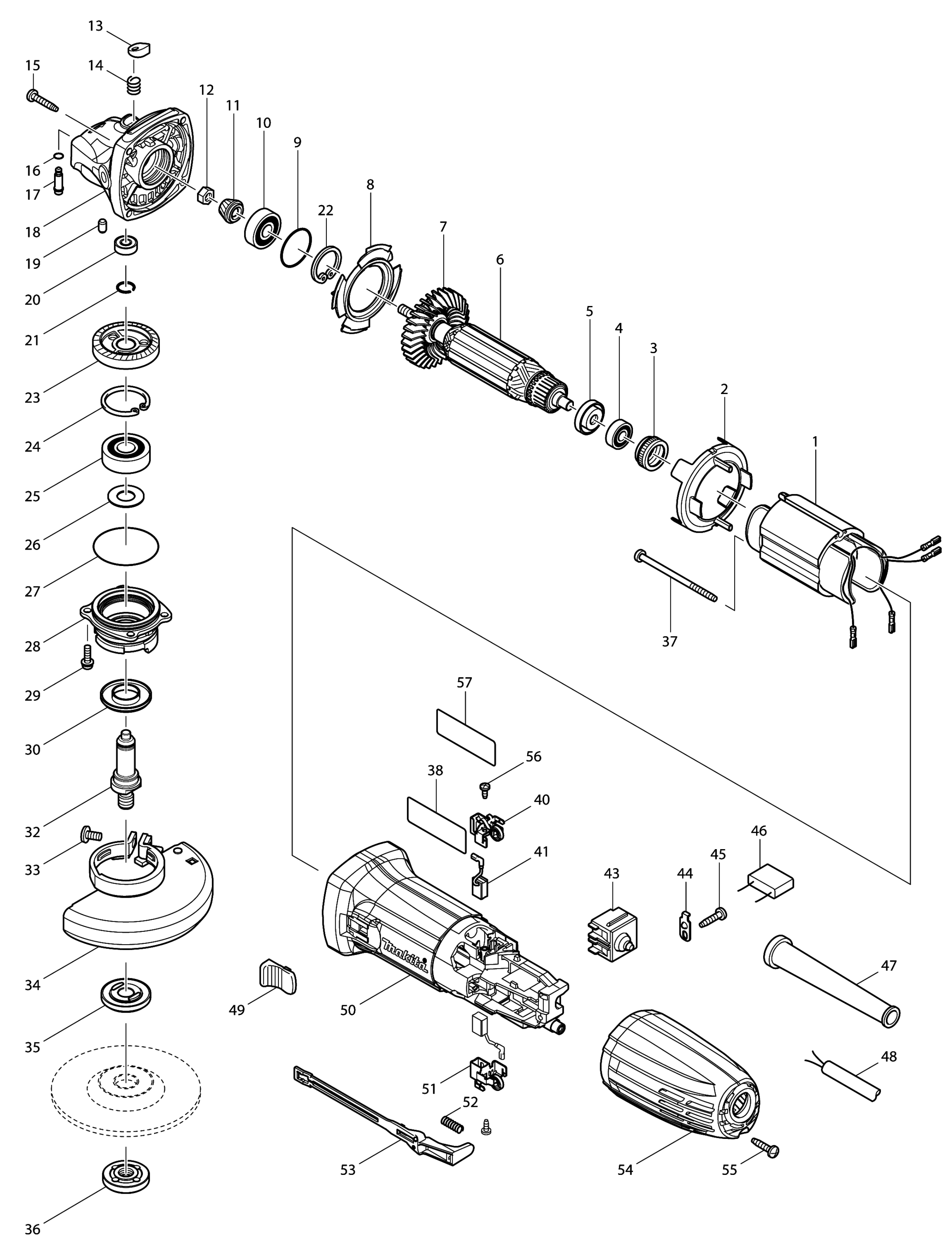 Makita discount grinder ga4030