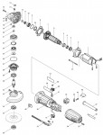 Makita GA4030 100Mm Angle Grinder Spare Parts