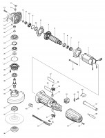 Makita GA4530 115Mm Angle Grinder Spare Parts