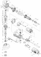 Makita GA4541C 115Mm Angle Grinder Spare Parts