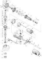 Makita GA4541 115Mm Angle Grinder Spare Parts