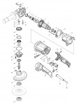 Makita GA5010 18v 125mm Angle Grinder Spare Parts