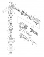 Makita GA5020 125MM Angle Grinder Spare Parts