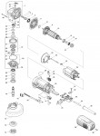 Makita GA5040 125Mm Angle Grinder Spare Parts