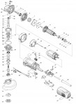 Makita GA5041C 125Mm Angle Grinder Spare Parts