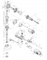 Makita GA5041R 125MM Angle Grinder Spare Parts