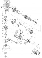 Makita GA5041 125Mm Angle Grinder Spare Parts