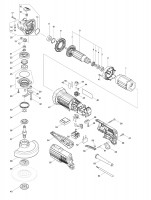 Makita GA5050R 125MM Angle Grinder Spare Parts