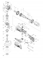 Makita GA5050 125MM Angle Grinder Spare Parts