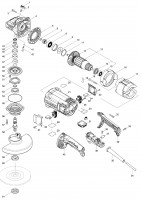 Makita GA7061R 180Mm Angle Grinder Spare Parts