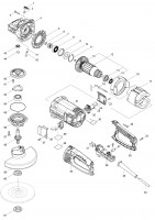 Makita GA7062 180Mm Angle Grinder Spare Parts