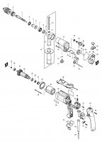 Makita HP2071F 110 / 240 Volt 2 Speed Percussion Drill Spare Parts