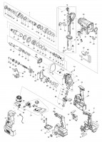 Makita HR004 40 Volt Max XGT Cordless Brushless SDS Rotary Hammer Drill Spare Parts
