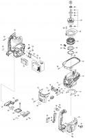 Makita HR005G 40Mm Cordless Rotary Hammer Spare Parts