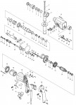 Makita HR2450F 24Mm Rotary Hammer Spare Parts