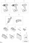 Hikoki Kc18Ddx Cordless Driver Drill Kc18Ddx Spare Parts