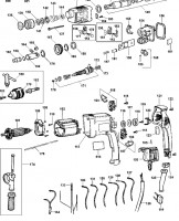 BLACK & DECKER KD8020 ROTARY HAMMER (TYPE 1) Spare Parts