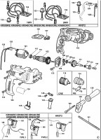 BLACK & DECKER KR650CRF DRILL (TYPE 1) Spare Parts