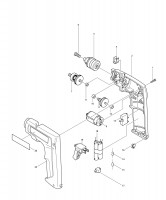 Makita M001W 10mm Cordless Drill Spare Parts