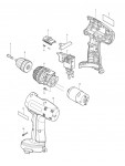 Makita MT064 Cordless Driver Drill Spare Parts