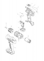 Makita MT080 Cordless Hammer Drill Driver Spare Parts