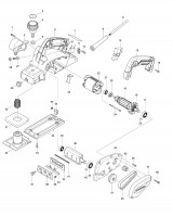 Makita MT191 82Mm Power Planer Spare Parts