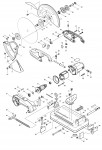 Makita MT240 Portable Cut-Off 355Mm Spare Parts