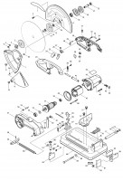 Makita MT240 Portable Cut-Off 355Mm Spare Parts