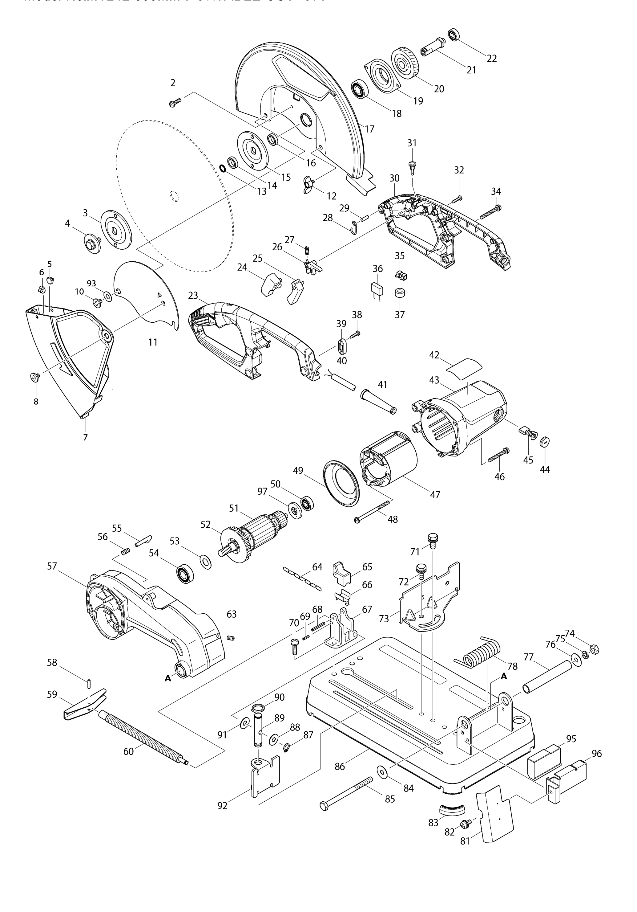 Portable Cut Off Spare Parts SPARE_MT242 from Spare Parts World