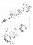 Makita MT403 Blower Spare Parts