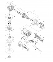 Makita MT904 125MM Angle Grinder Spare Parts