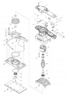 Makita MT923 Finishing Sander Spare Parts
