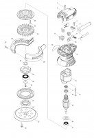 Makita MT924 125Mm Random Orbit Sander Spare Parts