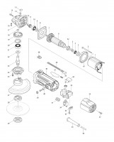 Makita MT963 125MM Angle Grinder Spare Parts