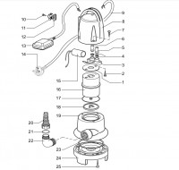 Makita PF4000 Submersible Drainage Pump Spare Parts