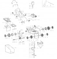 Makita PLM4611 46cm Petrol Rotary Lawnmower 4-Stroke 5.5hp Spare Parts