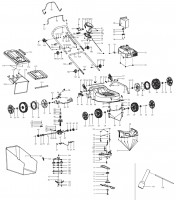 Makita PLM4612 46cm Petrol Rotary Lawnmower 190cc Spare Parts