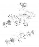 Makita PM4810 Petrol Lawn Mower Spare Parts