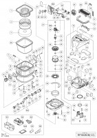 Hikoki Rp3608Db Cordless Cleaner Rp 3608Db Spare Parts