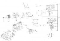 Milwaukee 4000441916 M12BDD-202C Cordless Screwdriver Spare Parts
