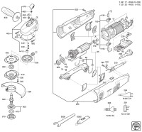 FEIN 72211706240 WSG13-70E (50 Hz, 230 V) Compact Angle Grinders Spare Parts