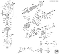 FEIN 72212608230 WSG25-180 (50 Hz, 230 V) Large Angle Grinders Spare Parts